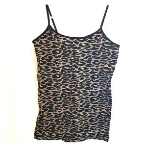 Stretchy leopard tank